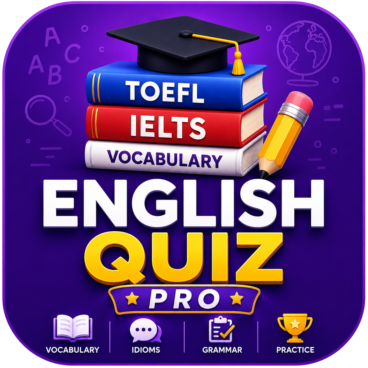 English Quiz Pro App Icon